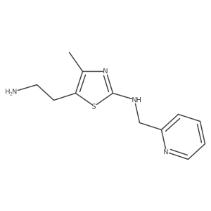 2-Pyridinemethanamine, N-[5-(2-aminoethyl)-4-methyl-2-thiazolyl]- Structure