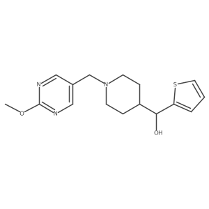 {1-[(2-Methoxypyrimidin-5-yl)methyl]piperidin-4-yl}(2-thienyl)methanol Structure