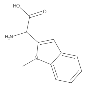 2-amino-2-(1-methyl-1H-indol-2-yl)acetic acid结构式