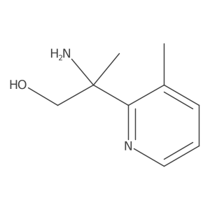 2-Amino-2-(3-methylpyridin-2-yl)propan-1-ol结构式