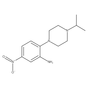 2-(4-Isopropylpiperazin-1-yl)-5-nitroaniline Structure