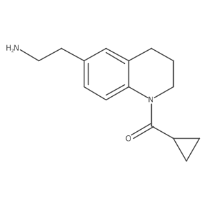 2-(1-Cyclopropanecarbonyl-1,2,3,4-tetrahydroquinolin-6-yl)ethan-1-amine Structure
