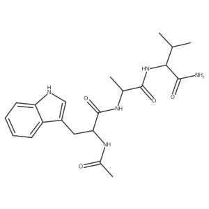 L-Valinamide, N-acetyl-L-tryptophyl-L-alanyl- Structure