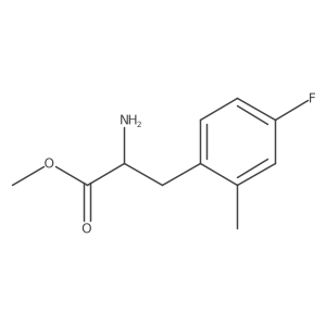 Methyl 2-amino-3-(4-fluoro-2-methylphenyl)propanoate结构式