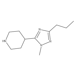 4-(1-Methyl-3-propyl-1h-1,2,4-triazol-5-yl)piperidine Structure