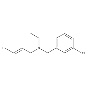 (Z)-3-(((3-chloroallyl)(ethyl)amino)methyl)phenol结构式