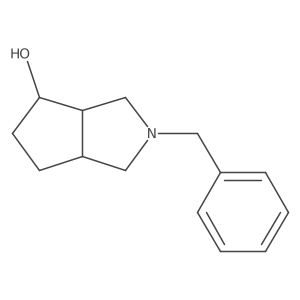 (3aR,4R,6aS)-2-Benzyloctahydrocyclopenta[c]pyrrol-4-ol结构式