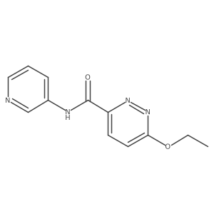 6-ethoxy-N-(pyridin-3-yl)pyridazine-3-carboxamide结构式