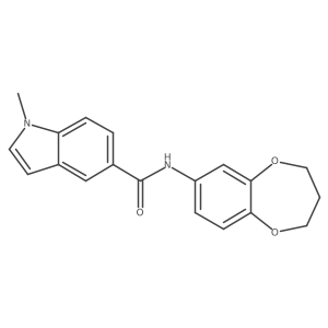 N-(3,4-dihydro-2H-1,5-benzodioxepin-7-yl)-1-methyl-1H-indole-5-carboxamide Structure