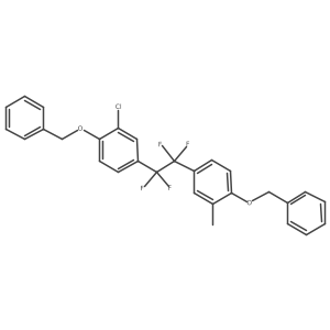 1-(4-Benzyloxy-tol-3-yl)-2-(4-benzyloxy-3-chlorophenyl)-1,1,2,2-tetrafluoroethane结构式