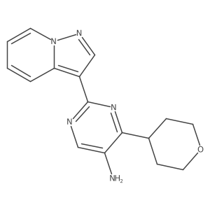 2-(Pyrazolo[1,5-A]pyridin-3-YL)-4-(tetrahydro-2H-pyran-4-YL)pyrimidin-5-amine结构式