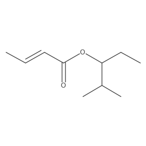 2-Butenoic acid, 1-ethyl-2-methylpropyl ester, (2E)- Structure