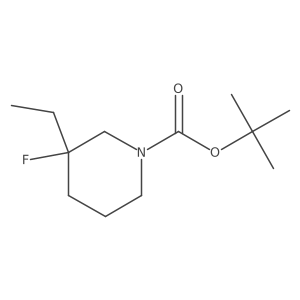 Tert-butyl 3-ethyl-3-fluoropiperidine-1-carboxylate Structure
