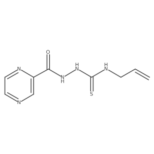 2-Pyrazinecarboxylic acid, 2-[(2-propen-1-ylamino)thioxomethyl]hydrazide结构式