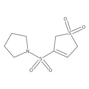 3-(Pyrrolidine-1-sulfonyl)-2,5-dihydro-1lambda6-thiophene-1,1-dione结构式