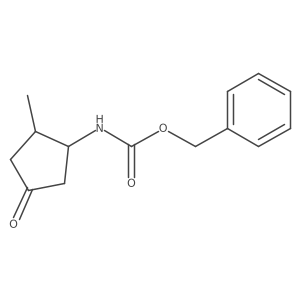 Carbamic acid, (2-methyl-4-oxocyclopentyl)-, phenylmethyl ester结构式