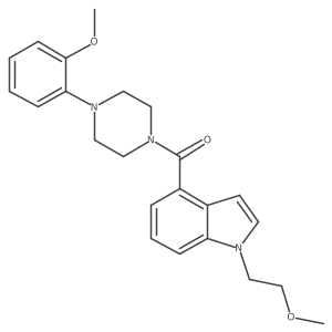 [1-(2-methoxyethyl)-1H-indol-4-yl][4-(2-methoxyphenyl)piperazin-1-yl]methanone Structure