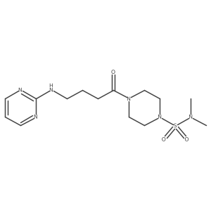 N,N-dimethyl-4-[4-(2-pyrimidinylamino)butanoyl]tetrahydro-1(2H)-pyrazinesulfonamide Structure