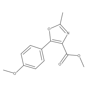 Methyl 5-(4-methoxyphenyl)-2-methyloxazole-4-carboxylate Structure
