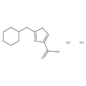 2-(Morpholinomethyl)thiazole-4-carboxylic acid dihydrochloride结构式