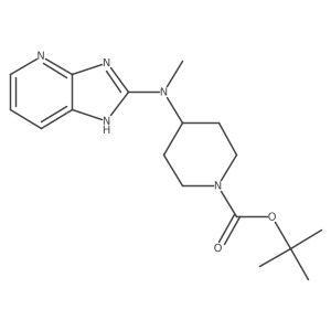 tert-Butyl 4-((3H-imidazo[4,5-b]pyridin-2-yl)(methyl)amino)piperidine-1-carboxylate结构式