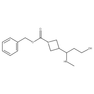 Benzyl 3-(3-hydroxy-1-(methylamino)propyl)azetidine-1-carboxylate Structure