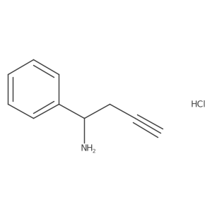 (1S)-1-amino-1-phenylbut-3-yne hydrochloride Structure