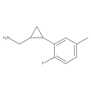 [2-(2-Fluoro-5-methylphenyl)cyclopropyl]methanamine结构式