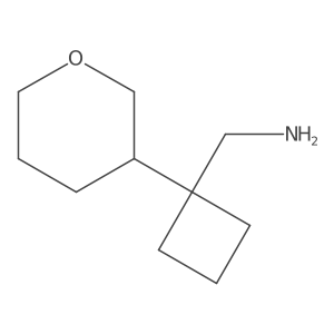 [1-(Oxan-3-yl)cyclobutyl]methanamine结构式