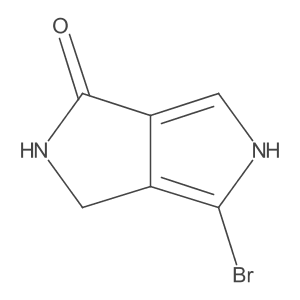 6-bromo-2,5-dihydro-1H-pyrrolo[3,4-c]pyrrol-3-one结构式