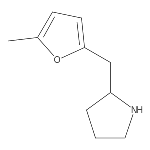 2-[(5-Methylfuran-2-yl)methyl]pyrrolidine结构式