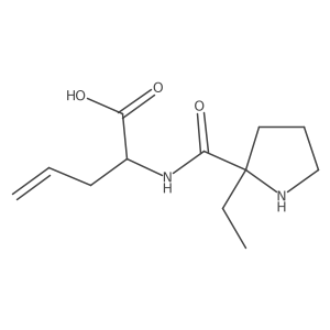 2-[(2-Ethylpyrrolidin-2-yl)formamido]pent-4-enoic acid Structure
