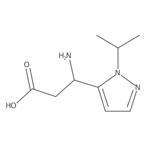 3-amino-3-[1-(propan-2-yl)-1H-pyrazol-5-yl]propanoic acid结构式