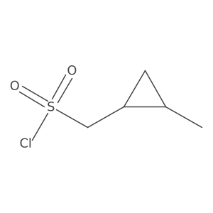 (2-Methylcyclopropyl)methanesulfonyl chloride Structure