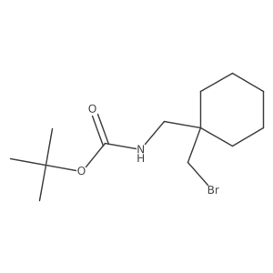 Tert-butyl n-{[1-(bromomethyl)cyclohexyl]methyl}carbamate结构式
