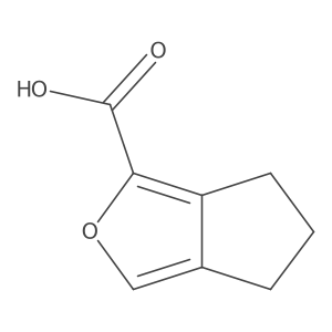 4H,5H,6H-cyclopenta[c]furan-1-carboxylic acid结构式