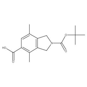 4,7-Dimethyl-2-[(2-methylpropan-2-yl)oxycarbonyl]-1,3-dihydroisoindole-5-carboxylic acid Structure