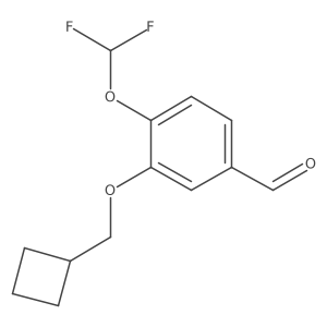 3-(Cyclobutylmethoxy)-4-(difluoromethoxy)benzaldehyde结构式