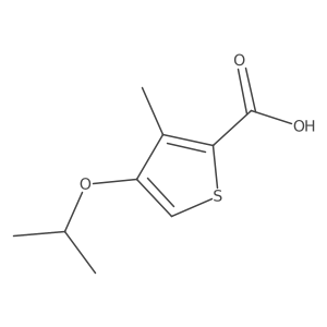 4-Isopropoxy-3-methylthiophene-2-carboxylic acid Structure