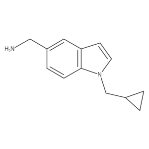 C-(1-Cyclopropylmethyl-1H-indol-5-yl)-methylamine结构式