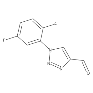 1-(2-chloro-5-fluorophenyl)-1H-1,2,3-triazole-4-carbaldehyde结构式