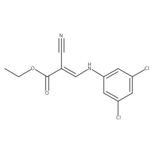 Ethyl 2-cyano-3-[(3,5-dichlorophenyl)amino]-2-propenoate结构式