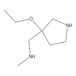 [(3-Ethoxypyrrolidin-3-yl)methyl](methyl)amine Structure