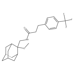 N-[(2-methoxyadamantan-2-yl)methyl]-3-[4-(trifluoromethyl)phenyl]propanamide Structure