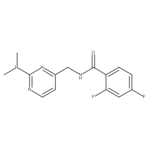 N-((2-(dimethylamino)pyrimidin-4-yl)methyl)-2,4-difluorobenzamide Structure