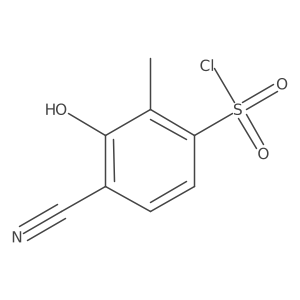 4-Cyano-3-hydroxy-2-methylbenzenesulfonyl chloride Structure