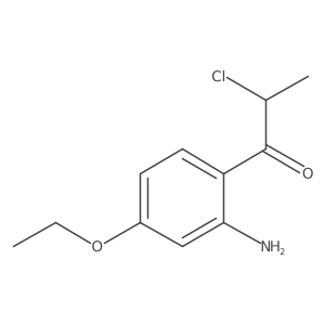 1-(2-Amino-4-ethoxyphenyl)-2-chloropropan-1-one结构式