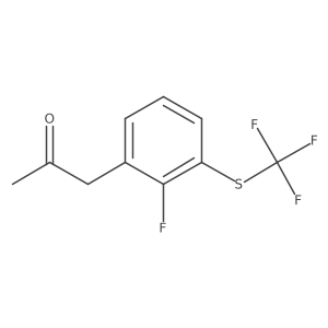 1-(2-Fluoro-3-(trifluoromethylthio)phenyl)propan-2-one结构式
