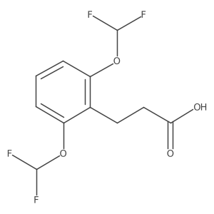 (2,6-Bis(difluoromethoxy)phenyl)propanoic acid结构式