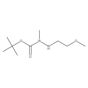 Tert-butyl 2-(2-methoxyethyl)-1-methylhydrazine-1-carboxylate Structure